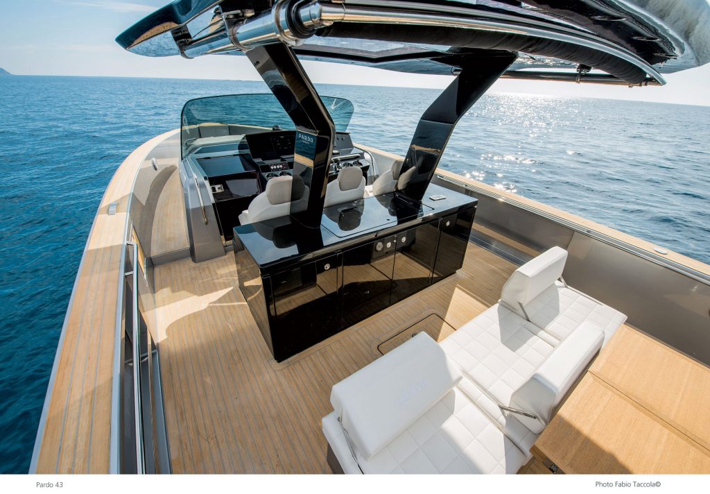 Pardo Yachts fitted with Flexiteek.